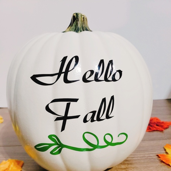 handmade Eva foam white pumpkin hello fall - Picture 4 of 4